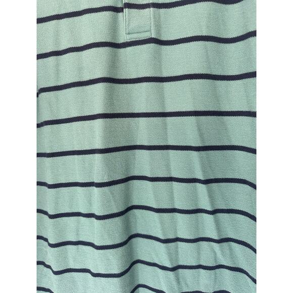 L.L. Bean Men's Green Striped Casual Traditional Fit Long Sleeve Polo Shirt Med - Picture 4 of 11